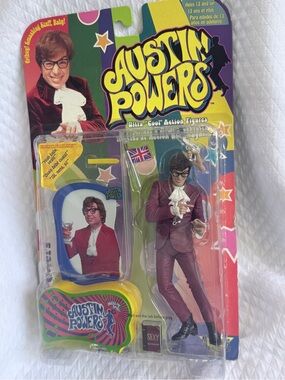 Vintage 1999 McFarlane Austin Powers Series 1 Talking Action Figure Sealed New!